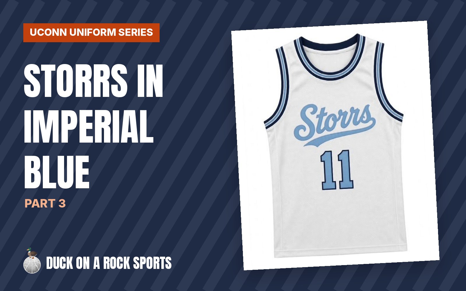 UConn Uniform Series, Part 3: Storrs in Imperial Blue
